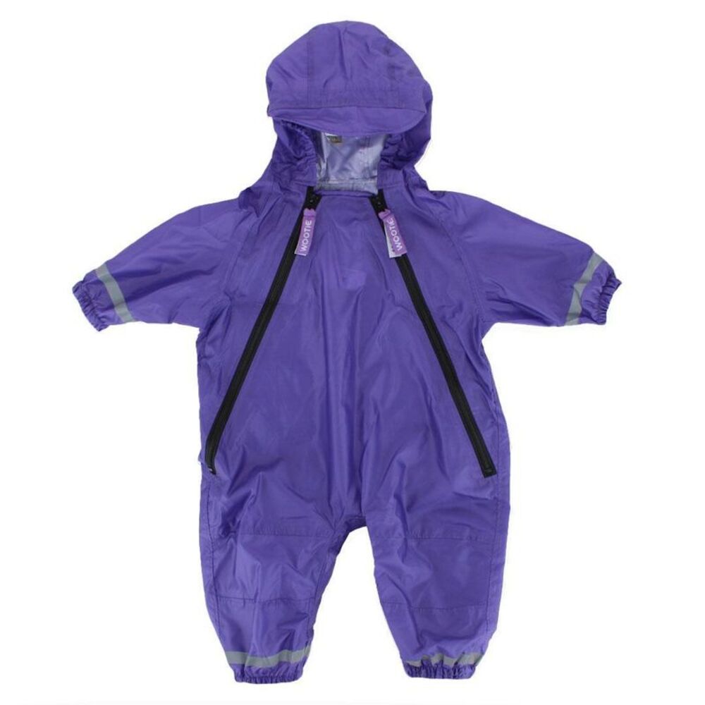 CTM Infant Waterproof Rainsuit with Reflective Stripes by Wootie
